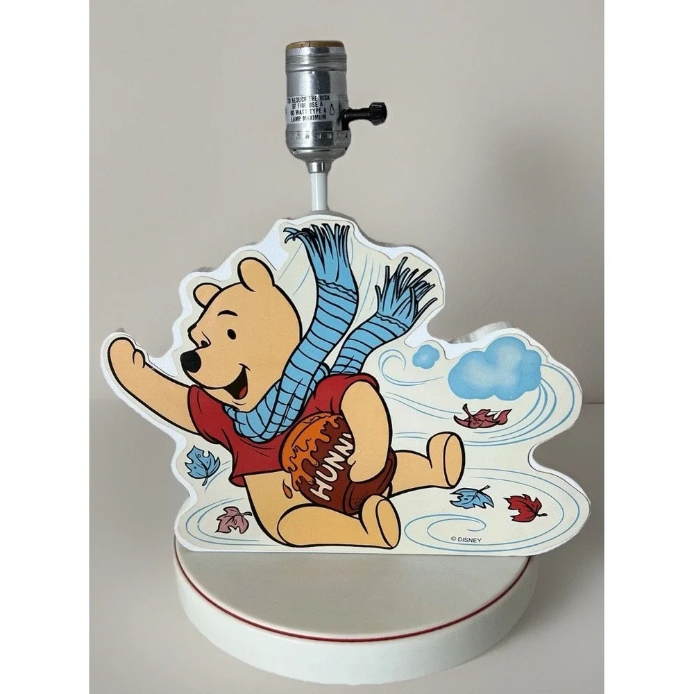 Disney Winnie The Pooh Classic Vintage Lamp Honey Pot Nursery No Shade Works